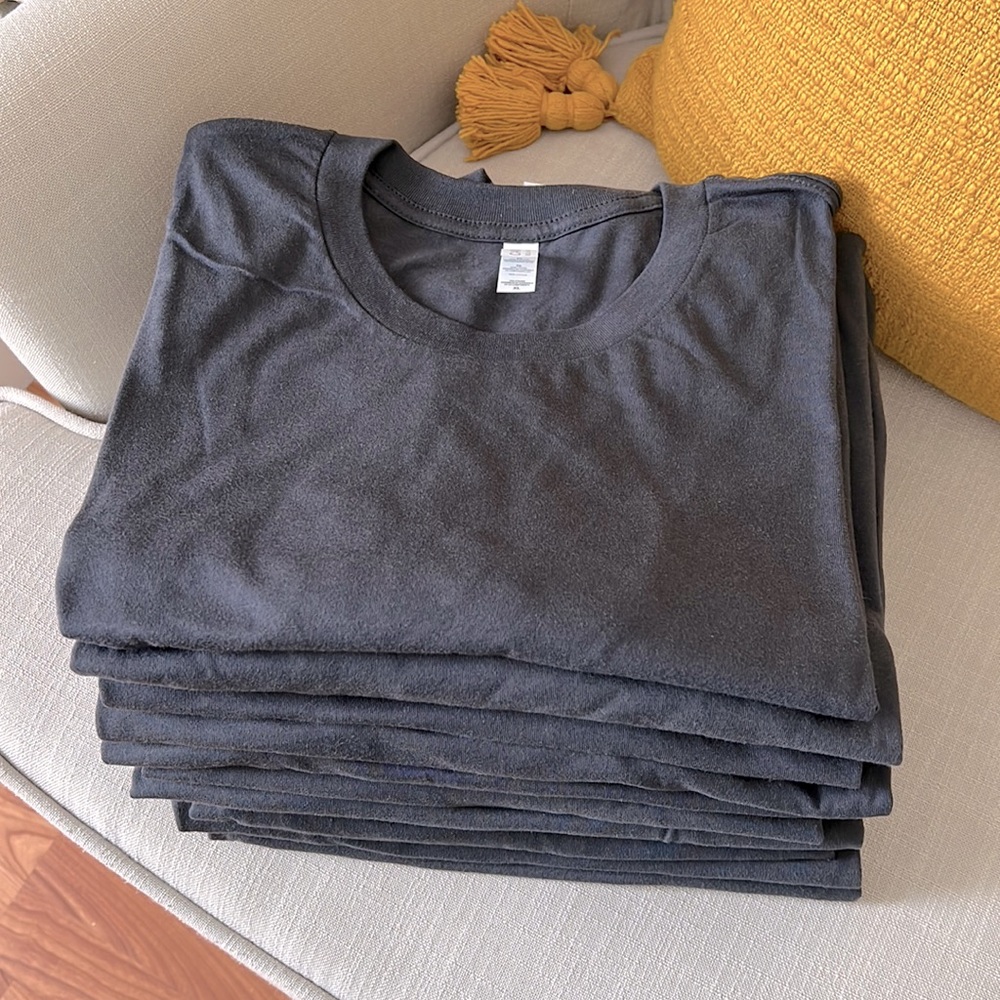 BULK SET- 11 Bella Canvas Dark Grey Tees